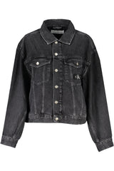CALVIN KLEIN GIUBBOTTO IN JEANS DONNA NERO
