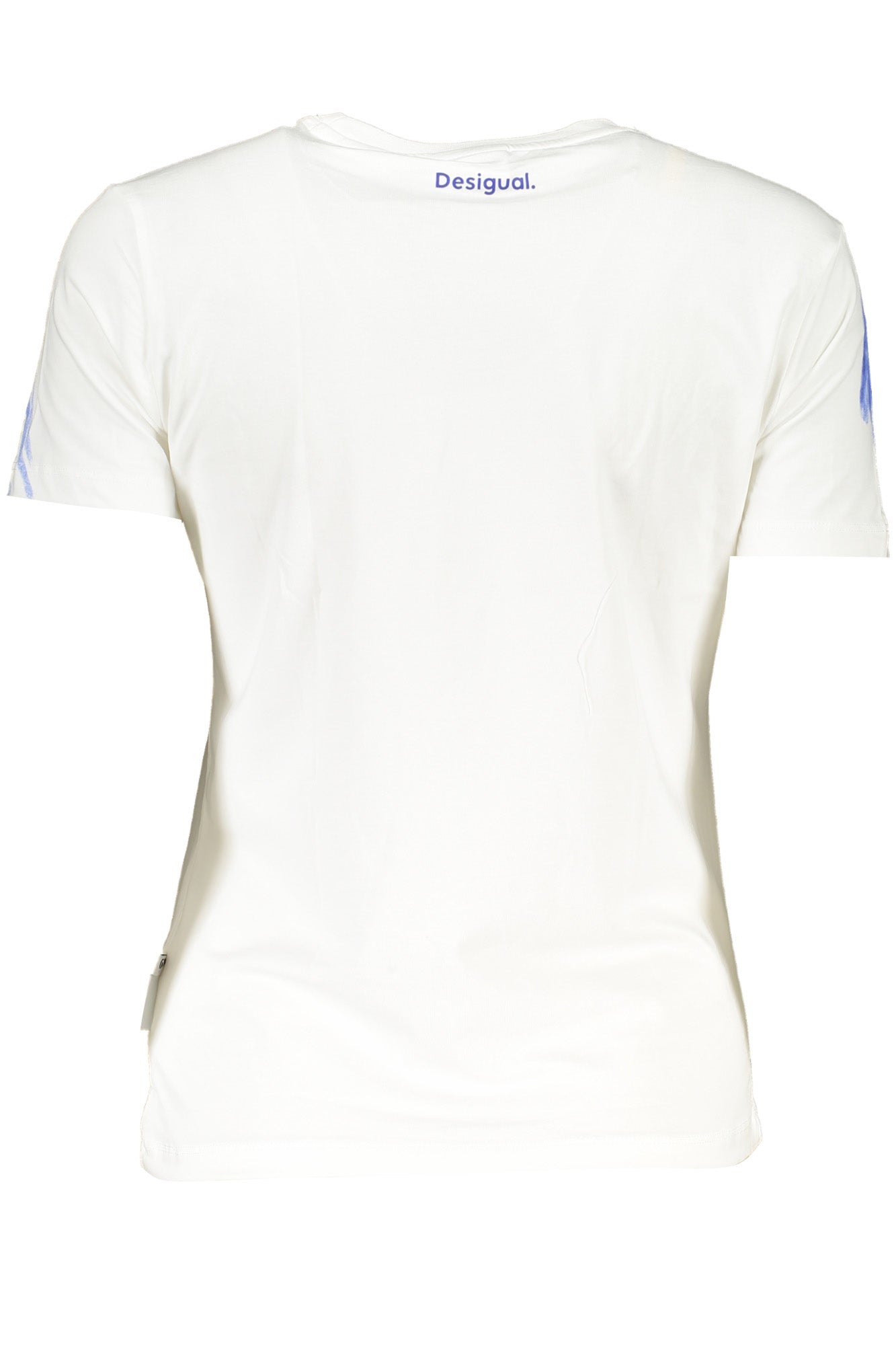 DESIGUAL T-SHIRT MANICHE CORTE DONNA BIANCO
