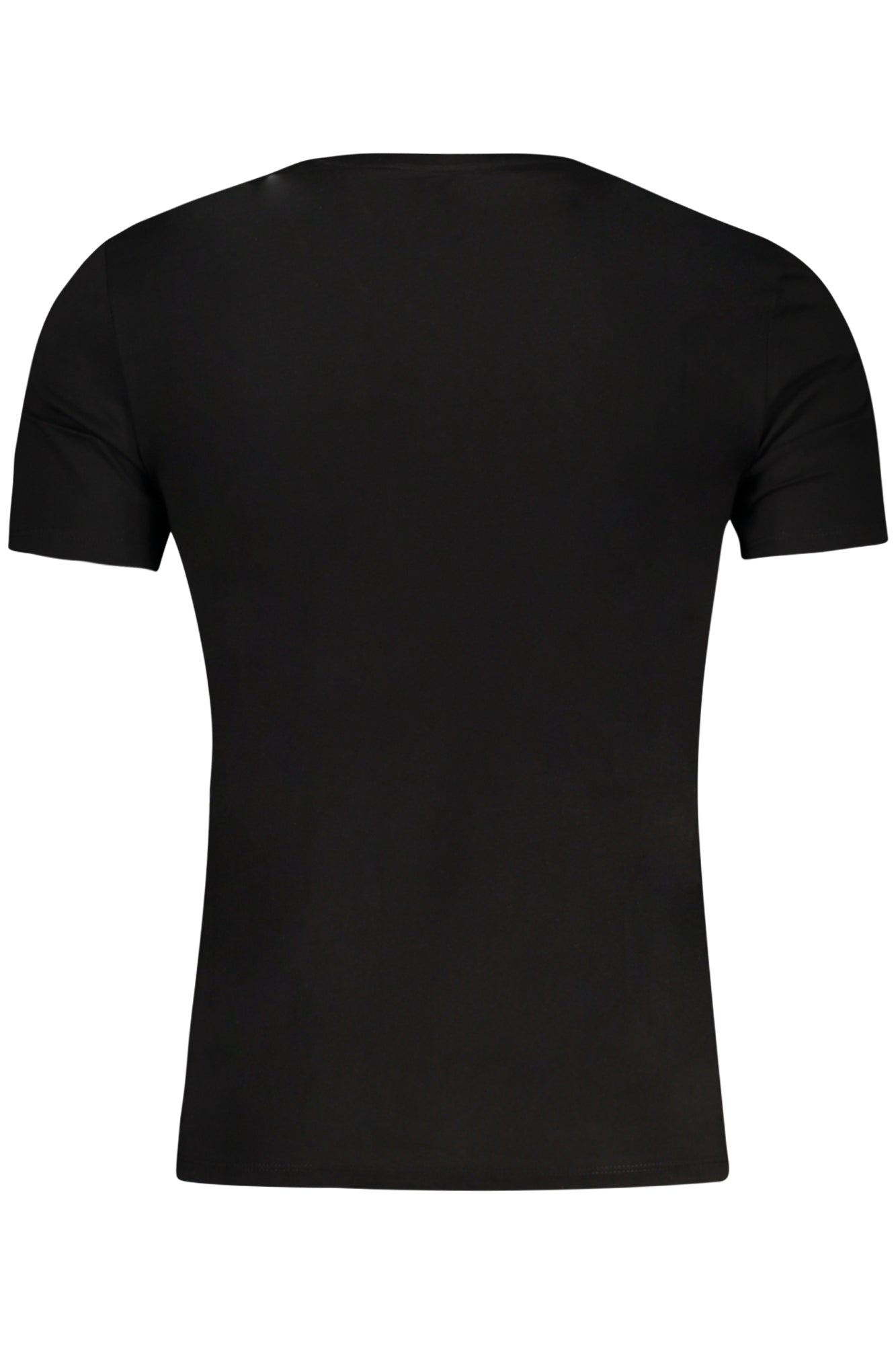 GUESS JEANS T-SHIRT MANICHE CORTE UOMO NERO