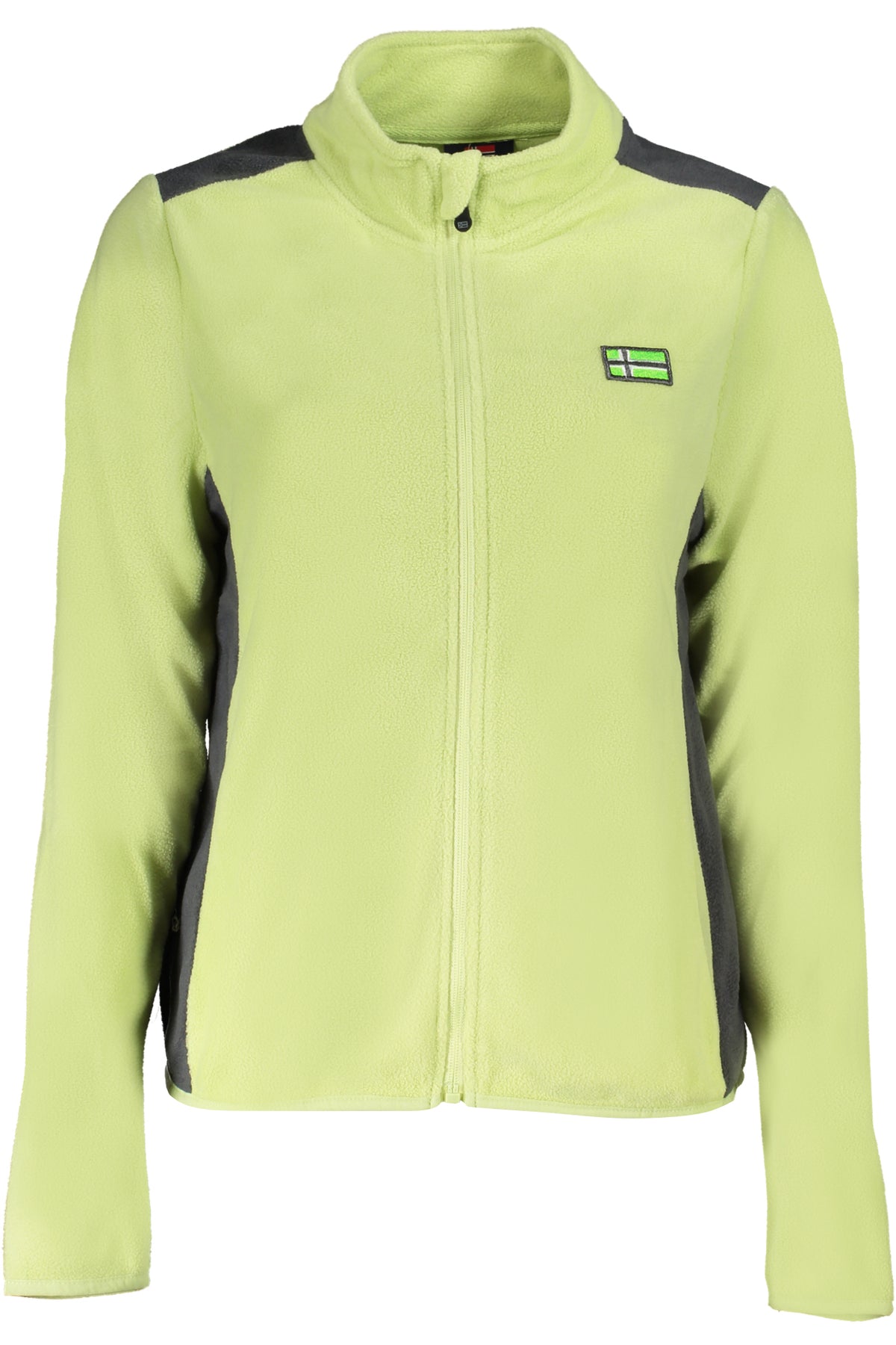 NORWAY 1963 FELPA CON ZIP DONNA VERDE